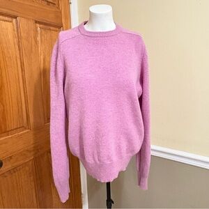 J. Crew Wool Soft Pink Crew Neck Sweater Sz.M